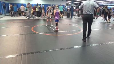 58 lbs Rr Rnd 1 - Rilynn Fowkes, Valkyrie vs Brielle Richardson, Central Kentucky