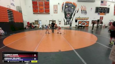 106-110 lbs Round 3 - Garrett Davis, Powell Wrestling Club vs Kiernan Delaney, Toss Em Up Wrestling Academy