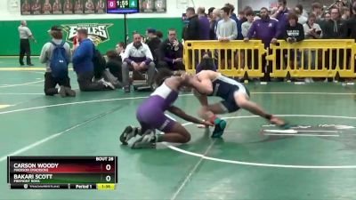 132 lbs Champ. Round 1 - Bakari Scott, FREMONT ROSS vs Carson Woody, Madison (Madison)