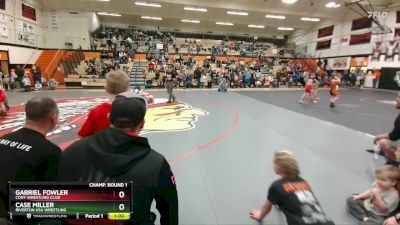 53 lbs Champ. Round 1 - Gabriel Fowler, Cody Wrestling Club vs Case Miller, Riverton USA Wrestling