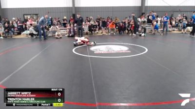 78 lbs Cons. Round 2 - Jarrett Wirtz, Ascend Wrestling Academy vs Trenton Marler, White River Hornets Wrestling Club