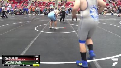 Quarterfinal - Taylor Isham, Winfield Youth Wrestling Club vs Matthew Kelley, Greater Heights Wrestling