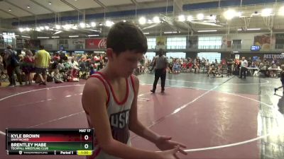 85 lbs Round 3 - Brentley Mabe, Techfall Wrestling Club vs Kyle Brown, Unattached