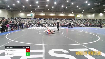 67 lbs Consi Of 8 #1 - Houston Jaimez, Prosser Wrestling Academy vs Jett Flores, The Club