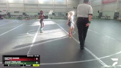 72-78 lbs Round 5 - Matteo Danise, Nobody vs Aasar Freeland, Glasgow Wrestling Academy