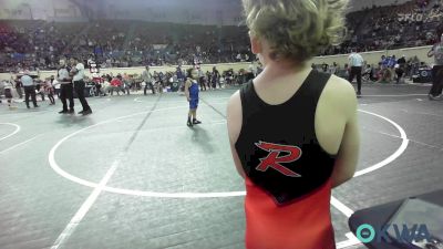 55 lbs Round Of 32 - Gage Peters, Roland Youth League Wrestling vs Kameron Castillo, ANADARKO