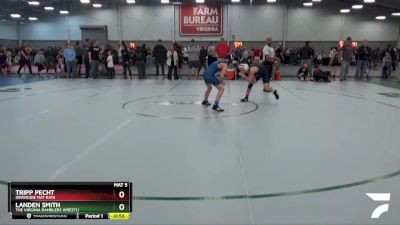 98 lbs Cons. Round 2 - Tripp Pecht, Dinwiddie Mat Rats vs Landen Smith, The Virginia Ramblers Wrestli