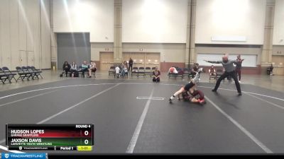 72-76 lbs Round 4 - Hudson Lopes, Garage Grapplers vs Jaxson Davis, LaFayette Youth Wrestling