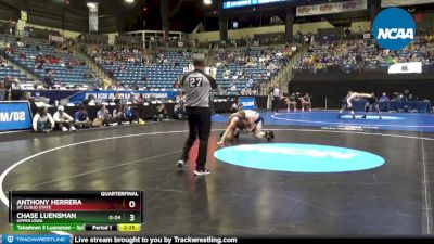 165 lbs Quarterfinal - Anthony Herrera, St. Cloud State vs Chase Luensman, Upper Iowa