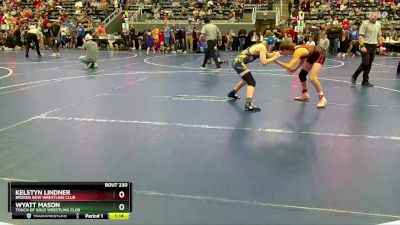 105 lbs Cons. Round 2 - Kelstyn Lindner, Broken Bow Wrestling Club vs Wyatt Mason, Touch Of Gold Wrestling Club