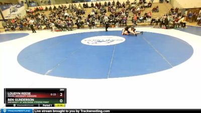 285 lbs Prelim - Loudyn Reese, Pacific University (Oregon) vs Ben Gunderson, University Of Wisconsin-Stevens Point