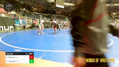 Semifinal - Kage Stewart, Carl Junction Takedown Club vs Zachary Leftwich, Osprey Wrestling Club