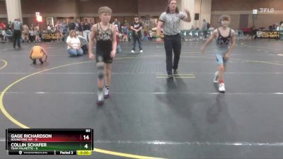 85 lbs Semis & 1st Wrestleback (8 Team) - Beau Abbott, Roundtree WA vs River Chamberlain, Team Palmetto