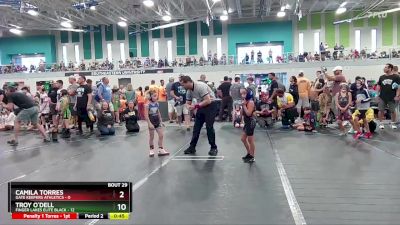 48 lbs Round 6 (10 Team) - Camila Torres, Gate Keepers Athletics vs Troy O`Dell, Finger Lakes Elite Black