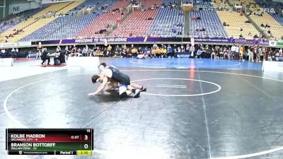 174 lbs Semis (4 Team) - Kolbe Madron, Oklahoma City vs Branson Bottorff, William Penn