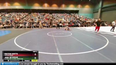 126 lbs Cons. Round 3 - Payton Watts, Shadow Ridge vs Jade Seymour, La Pine High School Wrestling