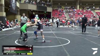 130 lbs Cons. Round 3 - Markis Owens, Thunderbird Wrestling Club vs Connor Way, Derby Wrestling Club