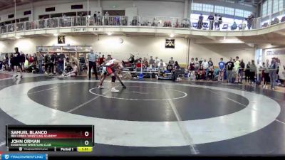 120 lbs Champ. Round 1 - Samuel Blanco, Red Cobra Wrestling Academy vs John Orman, Edgewood Wrestling Club