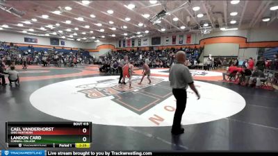 149 lbs Cons. Round 4 - Landon Card, Cornell College vs Cael Vanderhorst, Ohio Northern