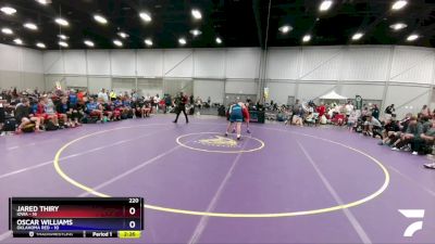 220 lbs Round 1 (8 Team) - Jared Thiry, Iowa vs Oscar Williams, Oklahoma Red