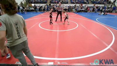 49 lbs Round Of 32 - Waylon Wooten, Warner Eagles Youth Wrestling vs Timmy McCall, Fort Gibson Youth Wrestling