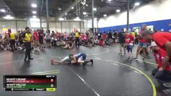65 lbs Round 5 (6 Team) - Wyatt Melchi, Indiana Outlaws vs Wyatt Crowe, American Gladiators-Red