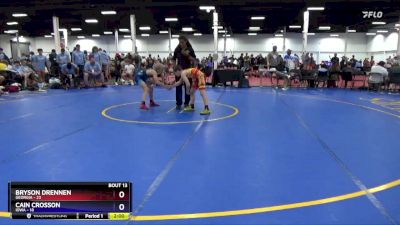 92 lbs Placement Matches (8 Team) - Bryson Drennen, Georgia vs Cain Crosson, Iowa