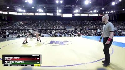 4A 132 lbs Semifinal - Anthony Williams, Bonneville vs Treygen Morin, Ridgevue