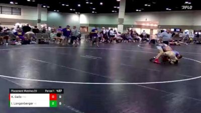 132 lbs Placement Matches (16 Team) - Kyle Gallo, Funky Monkey vs Ian Longenberger, Bubbletown Mat