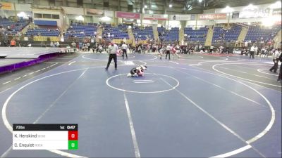 70 lbs Consi Of 16 #2 - Kol Herskind, Sedgwick County vs Connor Enquist, Rocky Heights Middle School