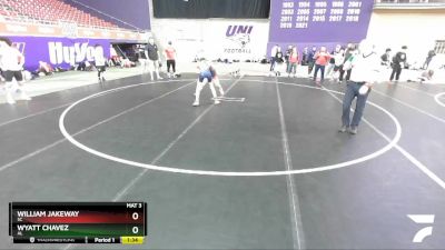 100 lbs Semifinal - Wyatt Chavez, AL vs William Jakeway, SC