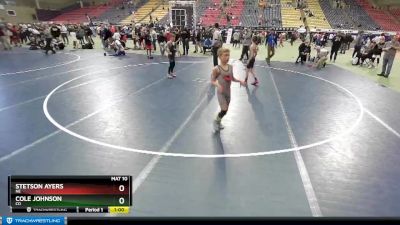 62-68 lbs Round 1 - Cole Johnson, CO vs Stetson Ayers, NE