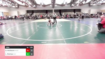 53 lbs Rr Rnd 5 - Beau McKeown, Mat Assassins White vs Levi Mathew, Cali Red