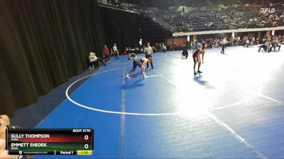 160 lbs Quarterfinal - Sully Thompson, Iowa vs Emmett Shedek, Iowa