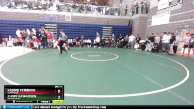 140 lbs Quarterfinal - Kreede Peterson, Kuna Klub vs Rhope Rasmussen, Unaffiliated