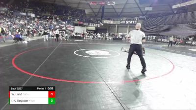 2A 182 lbs Cons. Round 2 - Andrew Royston, West Valley (Spokane) vs Waylen Land, W. F. West