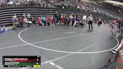 107 lbs Round 5 (6 Team) - Reagan Eaton, Nebraska Blue vs Marissa (Mimi) Nicolas, Team Indiana