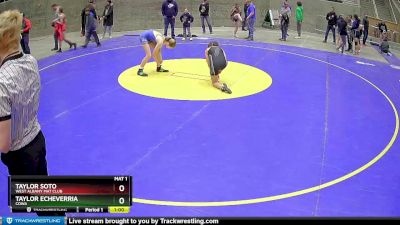 105 lbs Round 5 - Taylor Echeverria, COWA vs Taylor Soto, West Albany Mat Club