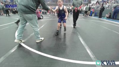 90 lbs Rr Rnd 1 - Jaxson Stewart, Newkirk Takedown Club vs Lincoln Mosby, Wyandotte Youth Wrestling