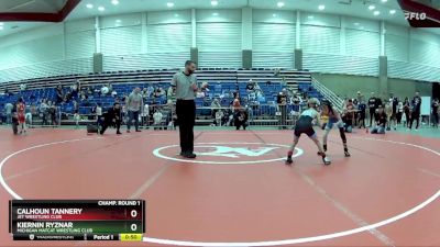 63 lbs Cons. Round 3 - Kiernin Ryznar, Michigan Matcat Wrestling Club vs Calhoun Tannery, JET Wrestling Club