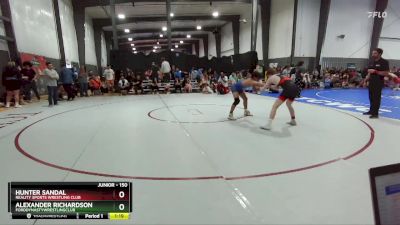 150 lbs Quarterfinal - Hunter Sandal, Reality Sports Wrestling Club vs Alexander Richardson, FordDynastyWrestlingClub