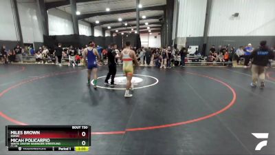 160 lbs Quarterfinal - Miles Brown, NWWC vs Micah Policarpio, White Center Warriors Wrestling Club