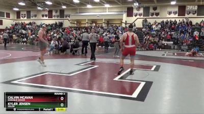 190 lbs Round 2 - Kyler Jensen, Solon vs Calvin McAvan, Dubuque Senior