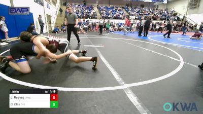 130 lbs Rr Rnd 2 - Jax Reeves, Checotah Matcats vs Donald Ellis, Gentry Youth Wrestling