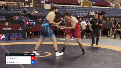 130 lbs Cons. Round 2 - Tom Foote, New York Athletic Club vs Kaleb Reeves, Big Game Wrestling Club