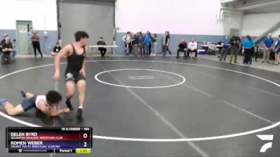 160 lbs Round 2 - Romen Weber, Valdez Youth Wrestling Club Inc. vs Delen Byrd, Soldotna Whalers Wrestling Club