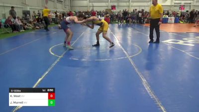 S-133 lbs Consolation - Kertis West, WV vs Jordan Murrell, WV