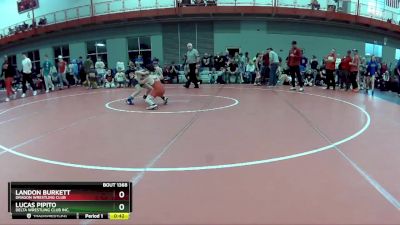 80 lbs Quarterfinal - Landon Burkett, Dragon Wrestling Club vs Lucas Pipito, Delta Wrestling Club Inc.