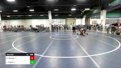 165 lbs Round Of 32 - David Alonso, CA vs Lane Foard, VA