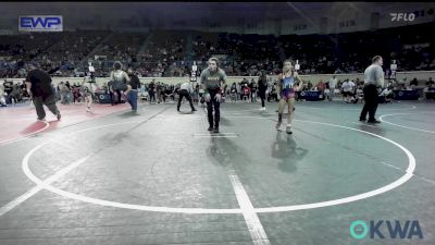 78 lbs Semifinal - Braelynn Williams, Wagoner Takedown Club vs Grayson Hazen, Woodland Wrestling Club